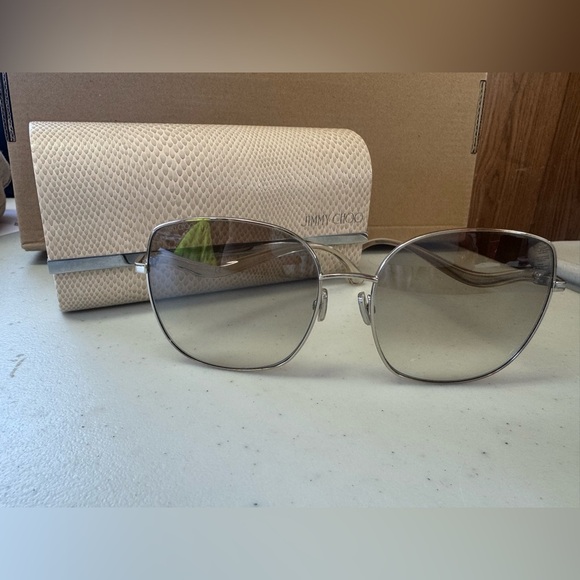 Jimmy Choo Pink and Gold Sunglasses - Picture 4 of 9